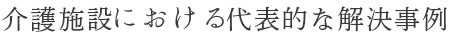 介護施設における代表的な解決事例